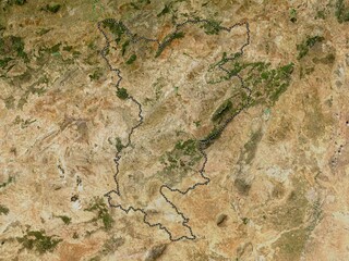 Siliana, Tunisia. Low-res satellite. No legend