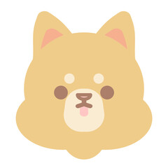 かわいい犬のデフォルメイラスト