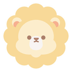 かわいいライオンのデフォルメイラスト
