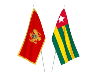 Togolese Republic and Montenegro flags