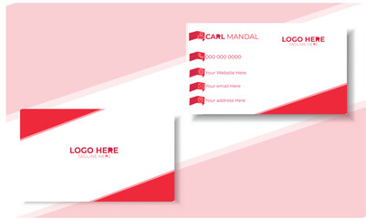 simple Business Card - clean and modern visiting card Card Template.