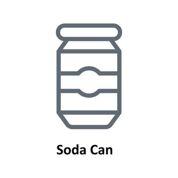 Soda Can  Vector Outline Icons. Simple stock illustration stock 