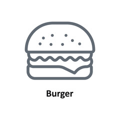 Burger Vector Outline Icons. Simple stock illustration stock
