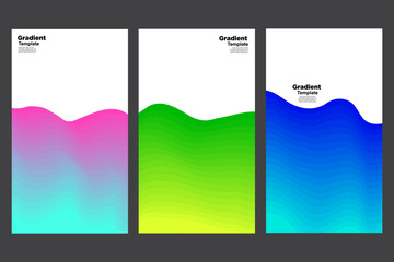 Vector colorful abstract fluid and curve background for banner, brochure, book cover, and poster  template with white blank space