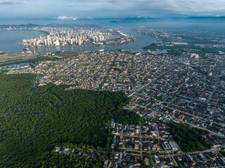 Guaruja city, Santos city. Sao Paulo state, Brazil.