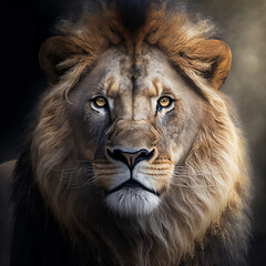Fototapeta premium Portrait of a lion