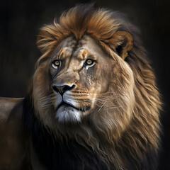 Portrait of a lion