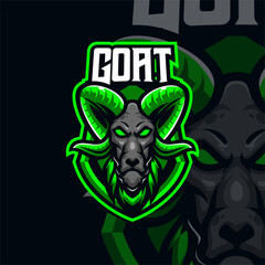 Goat masscot logo illustration premium vector