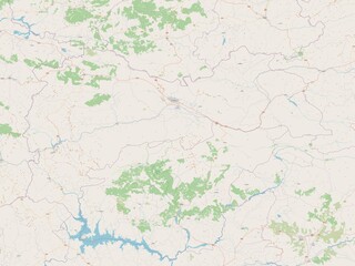 Obraz premium Erzincan, Turkiye. OSM. No legend