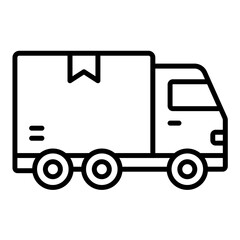 Delivery Truck Icon Style