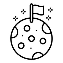 Space Exploration Icon Style