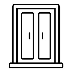 Space Door Icon Style