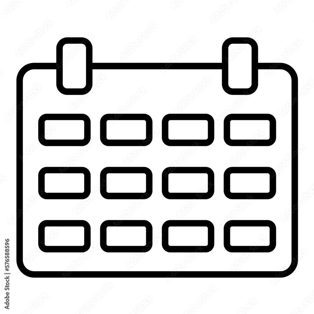 Sticker calendar icon style