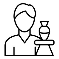 Obraz premium Pottery Workshop Icon Style