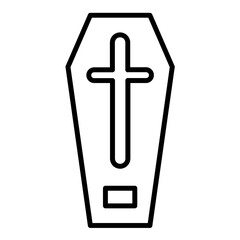 Obraz premium Coffin Icon Style