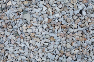 Gray and white pebble banner background