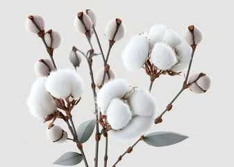 Cotton flowers,ai generated