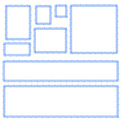 音符四角額縁セット