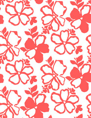 Seamless flowers pattern, floral print.