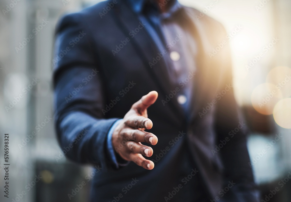 Poster you look like youd make a great business partner. closeup shot of an unrecognizable businessman exte
