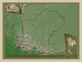 Nakhon Ratchasima, Thailand. Wiki. Labelled points of cities