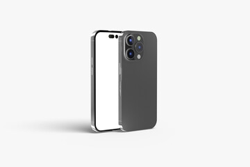 Mobile phone black blank