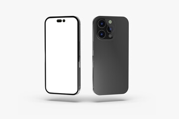 Mobile phone black blank