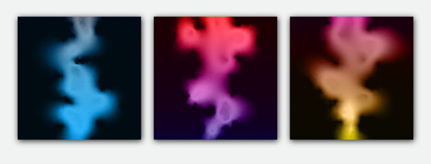 Colorful smoke. Colorful gradient background. Layout for paintings, interior, decorations and creative design. Color blur