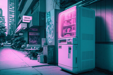 Tokyo Landscape, vaporwave, generative ai