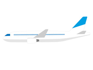 水色の模様の入った飛行機