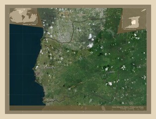 Couva-Tabaquite-Talparo, Trinidad and Tobago. High-res satellite. Labelled points of cities