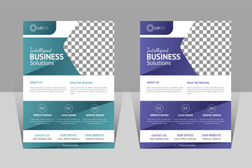 Corporate business flyer Clean and Minimal design a4 template