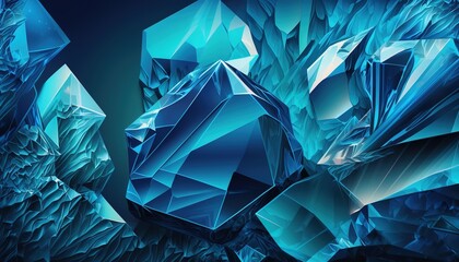 luxury crystal illustrations of rare diamonds created with generative ai technology
