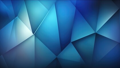 blue crystall polygon background 
created with generative ai technology 