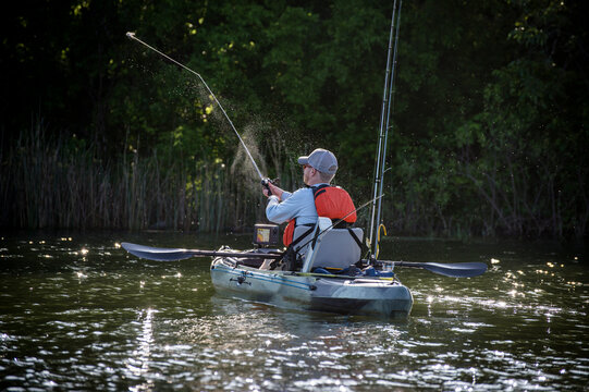 Angler making a cast