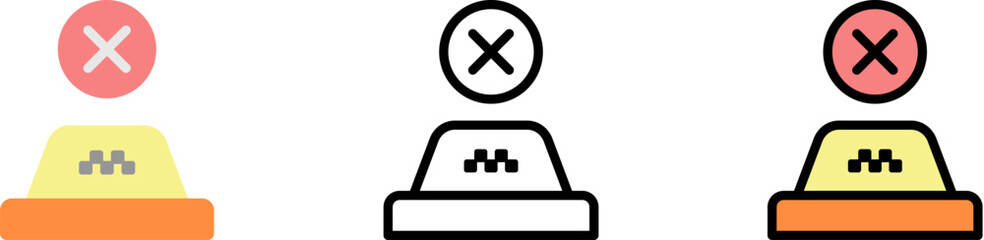 Office vector icon in different styles. Line, color, filled outline