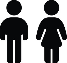 Toilet sign Vector Icon Design Illustration