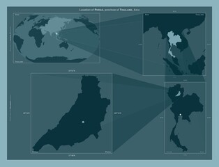 Phrae, Thailand. Described location diagram