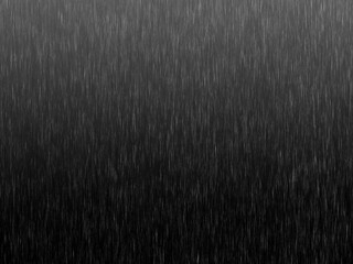 pouring rain texture on black background