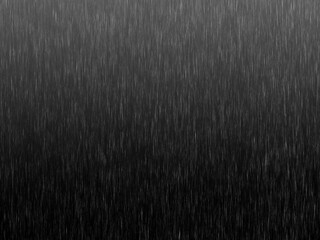 pouring rain texture on black background