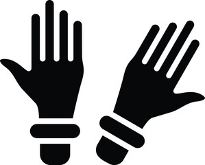 Gloves Vector Icon Design Illustration