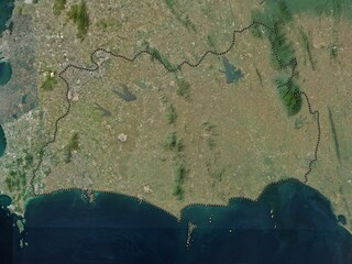 Rayong, Thailand. High-res satellite. No legend