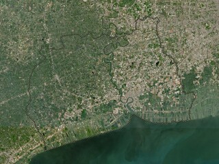 Samut Sakhon, Thailand. Low-res satellite. No legend