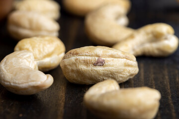 ready to eat and peeled cashew nuts