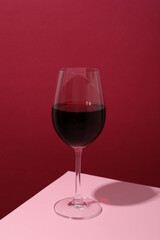 Concept of delicious alcohol drink, tasty wine