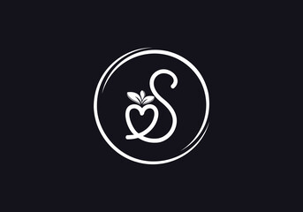 Nutrition logo and green healthy love leaf symbol with love font logo design. Heart sign leaf nature logo. Green eco letters logo