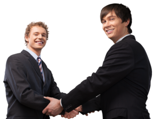 Smile Business man shake hands