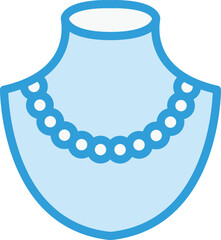 Pearl necklace Vector Icon Design Illustration