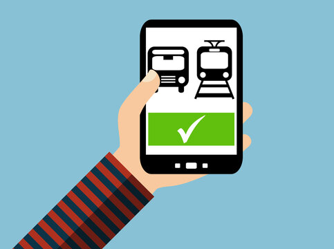Tickets f&uuml;r den &Ouml;ffentlichen Nahverkehr buchen mit dem Smartphone