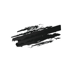 Black watercolor brush splash design